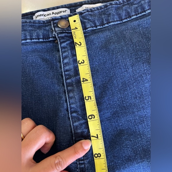 American Apparel Denim Women Blue Jeans M The Easy Jeans Made In México - Picture 6 of 11